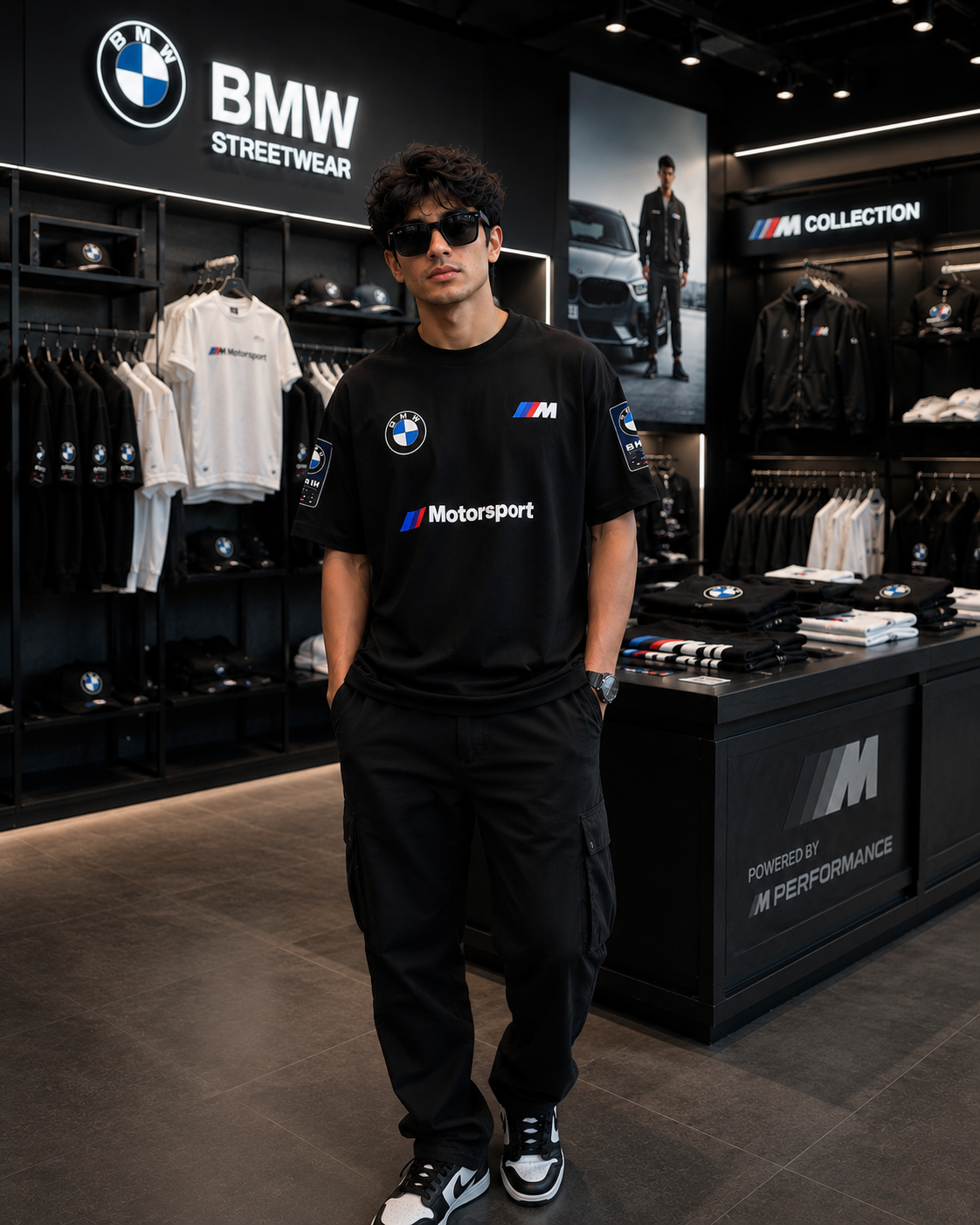 BMW M Heritage Black Oversized Tee